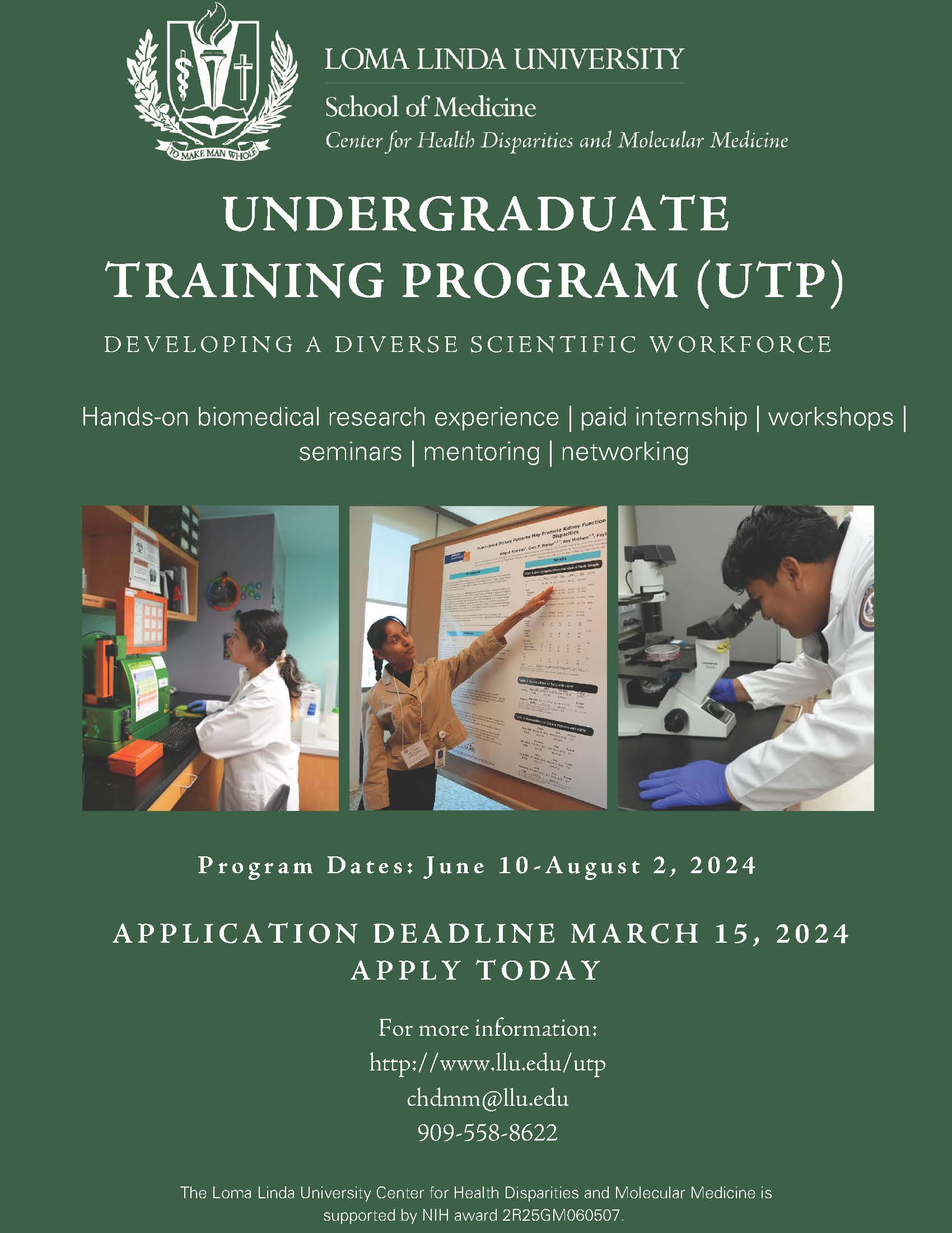 CHDMM UTP PROGRAM FLYER