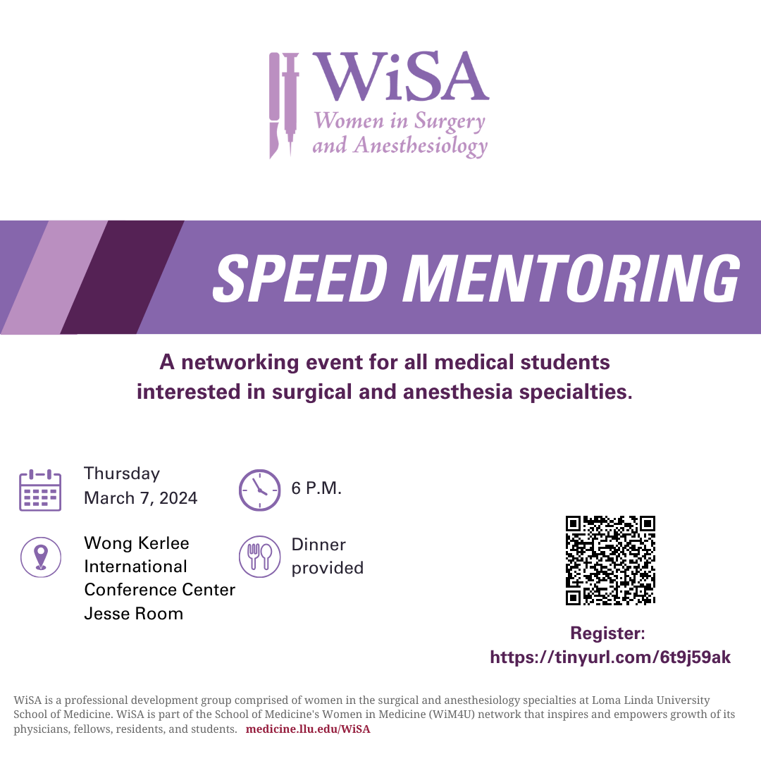 speed mentoring loma linda medical students