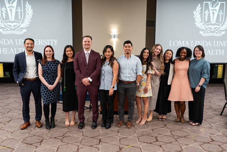 Photo of physician residents at AOA banquet 2026