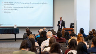 Keynote speaker at conference
