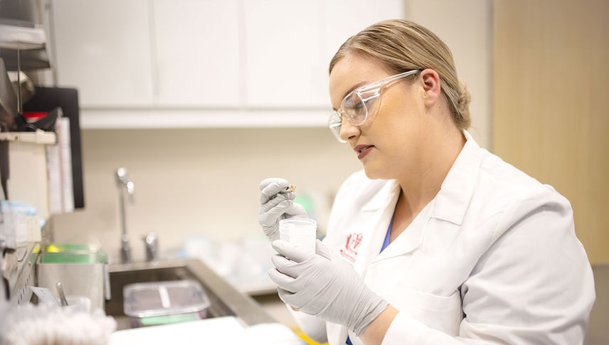 Woman in a laboratory