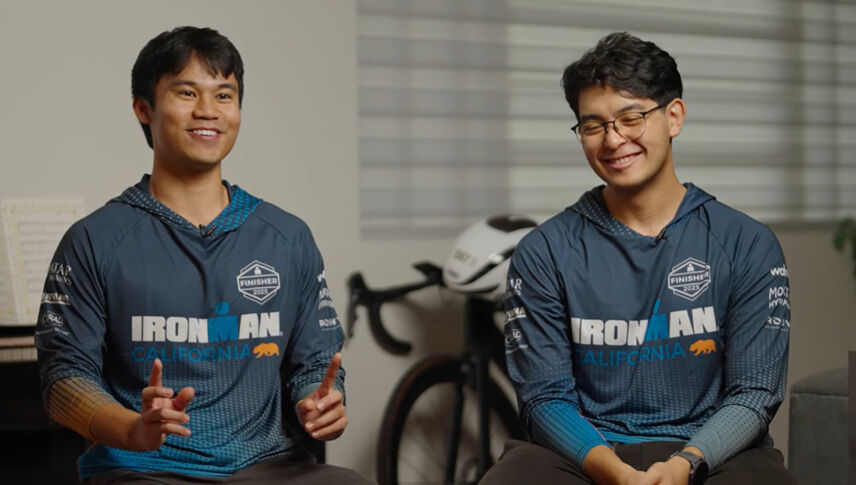 students in ironman sweaters