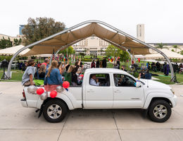 Drive through ceremony for 2021 commencement